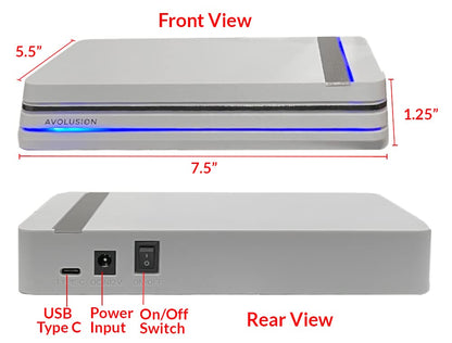 Avolusion PRO-X 8TB USB 3.0 External Gaming Hard Drive for PS5/PS4 - White, Plastic/PVC