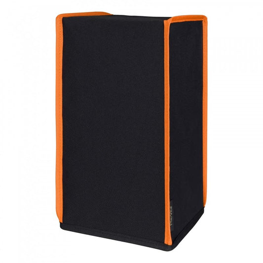 PlayVital Black Nylon Dust Cover for Xbox Series X Console  Soft Neat Lining Dust Guard  Anti Scratch Waterproof Cover Sleeve for Xbox Series X Console - Orange Trim