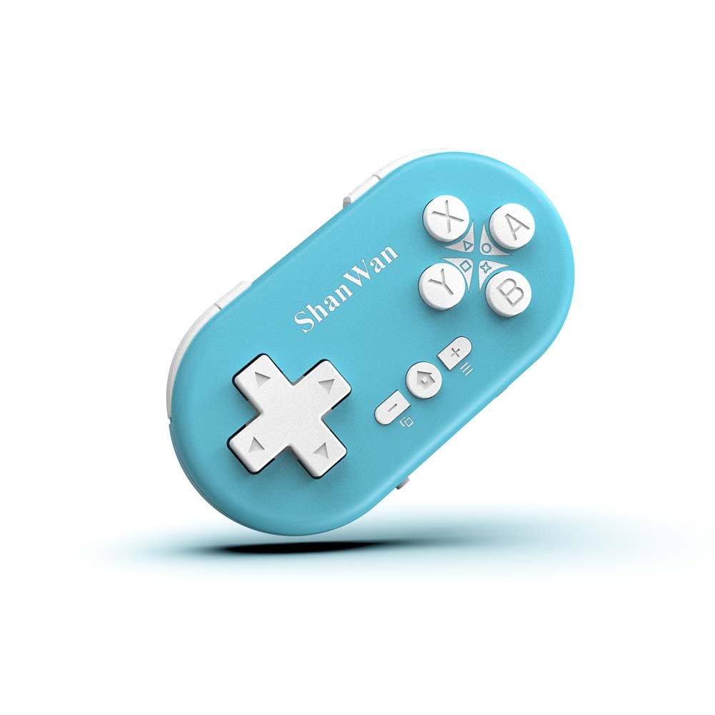 ShanWan Bluetooth Mini Gamepad Controller for Switch, Windows, Android, iOS & PS4 - Kabrilan, Model Q36-XPS-KABRILAN