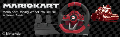 Hori Mario Kart Racing Wheel Pro Deluxe for Nintendo Switch - Red, Model NSW-228U