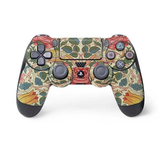 Skinit Decal Gaming Skin Compatible with PS4 Controller - Officially Licensed Rose by William Morris Design