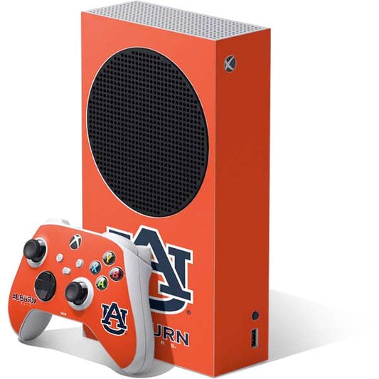 Skinit Decal Gaming Skin Compatible with Xbox Series S Bundle - Officially Licensed Auburn University Logo Orange Design