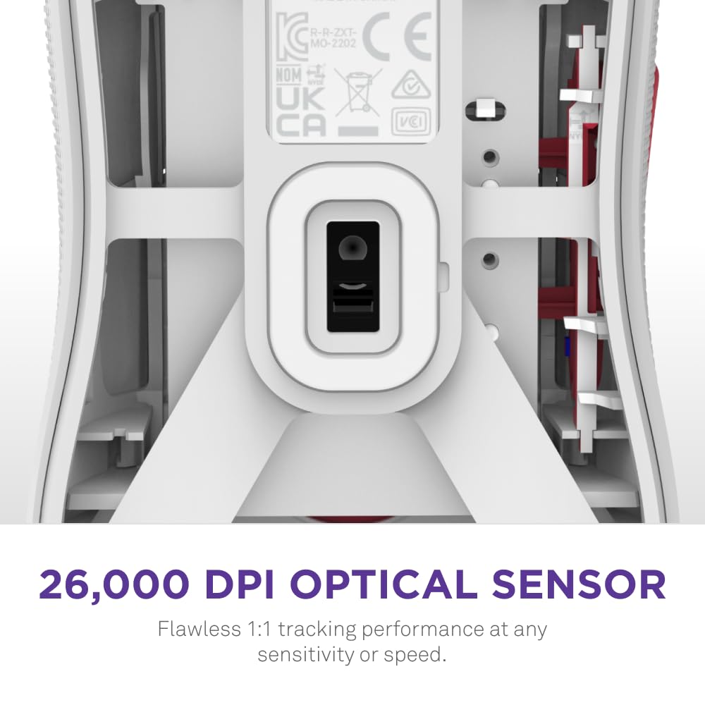 NZXT Lift 2 Symm Starfield Edition - Lightweight Wired Gaming Mouse - 58g, 8K Polling Rate, 26K DPI, Optical Switches, 100% PTFE