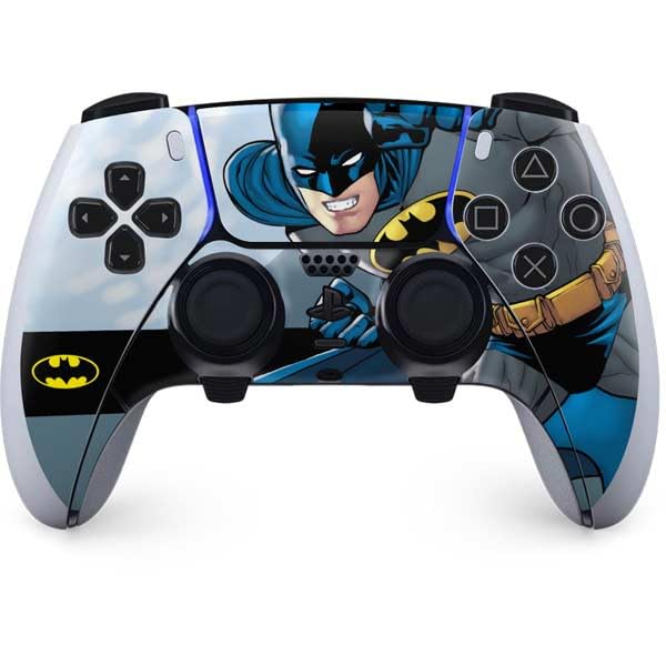 Skinit Decal Gaming Skin Compatible with PS5 DualSense Edge Pro Controller - Officially Licensed DC Comics Batman Ready for Action Design