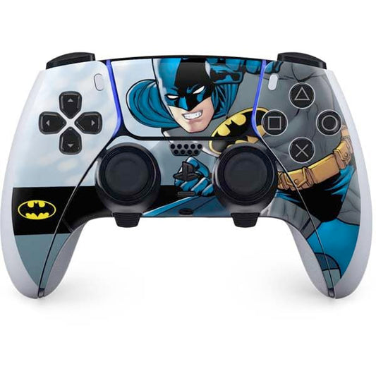 Skinit Decal Gaming Skin Compatible with PS5 DualSense Edge Pro Controller - Officially Licensed DC Comics Batman Ready for Action Design