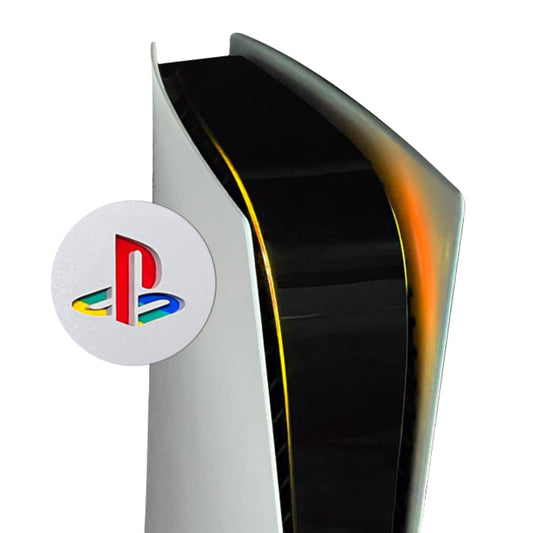 Power Light Decal and Underlay Sticker Combo for PS5 Playstation 5 (Orange)