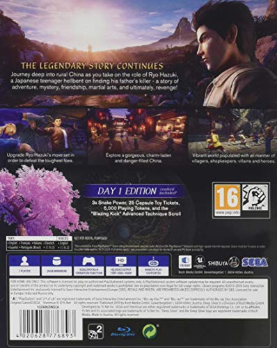 Deep Silver Shenmue III - Day One Edition (PS4) - Model 225853, Action Adventure Game