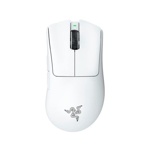 Razer DeathAdder V3 Pro Wireless Gaming Mouse - 64g Lightweight, 30K DPI Sensor, 8 Programmable Controls, White