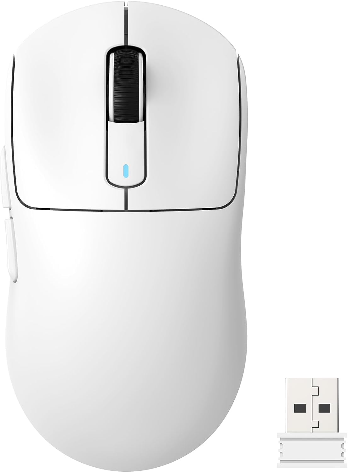 ATTACK SHARK X3 Lightweight Wireless Gaming Mouse with Tri-Mode 2.4G/USB-C Wired/Bluetooth 26K DPI  PAW3395 Optical Sensor Kailh GM8.0 Switch 5 programmable Buttons for PC/Win/Mac(White)