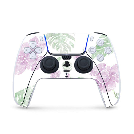 MightySkins Gaming Skin for PS5 / Playstation 5 Controller - Water Color Flowers | Protective Viny wrap | Easy to Apply and Change Style | Made in The USA