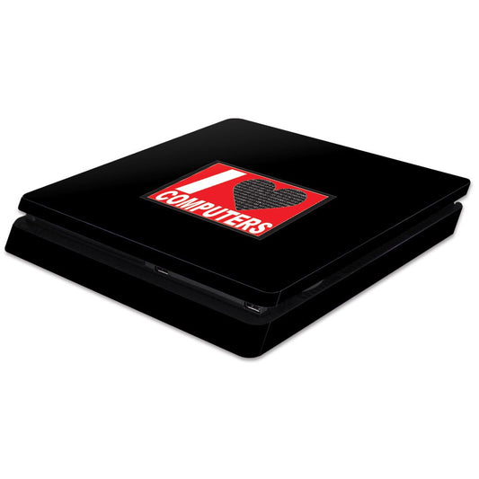 MIGHTY SKINS Sony PS4 Slim Skin - Love Computers Vinyl Decal Wrap, Durable & Easy to Apply, Model: SOPS4SL-Love Computers