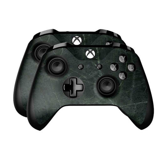 Skin Compatible with Microsoft Xbox One Controller (2 Pack) - Green Marble - Premium 3M Vinyl Protective Wrap Decal Cover - Easy to Apply | Crafted in The USA by MightySkins