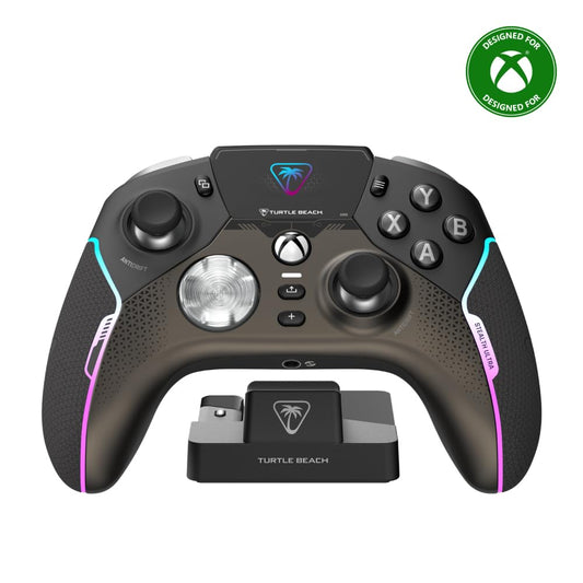 Turtle Beach Stealth Ultra High-Performance Wireless Gaming Controller Licensed for Xbox Series X|S  Xbox One  Windows PC  Android - LED Dashboard  Dock  RGB Lighting  30-Hr Battery  Bluetooth  Black