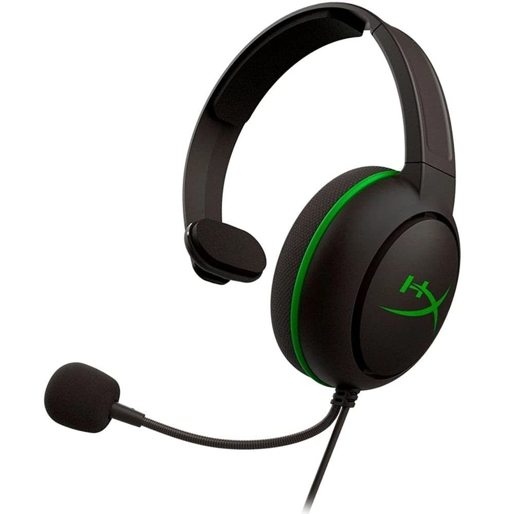 HyperX CloudX Chat Headset - Xbox Licensed, Noise-Cancellation Mic, In-Line Controls, Wired, Black, Model HX-HSCCHX-BK/WW