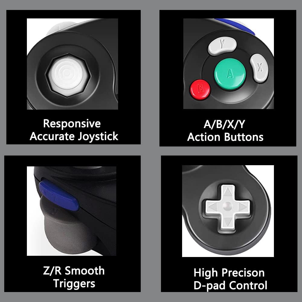 Reiso Classic NGC Wired USB Controller for Windows PC & MAC - Black