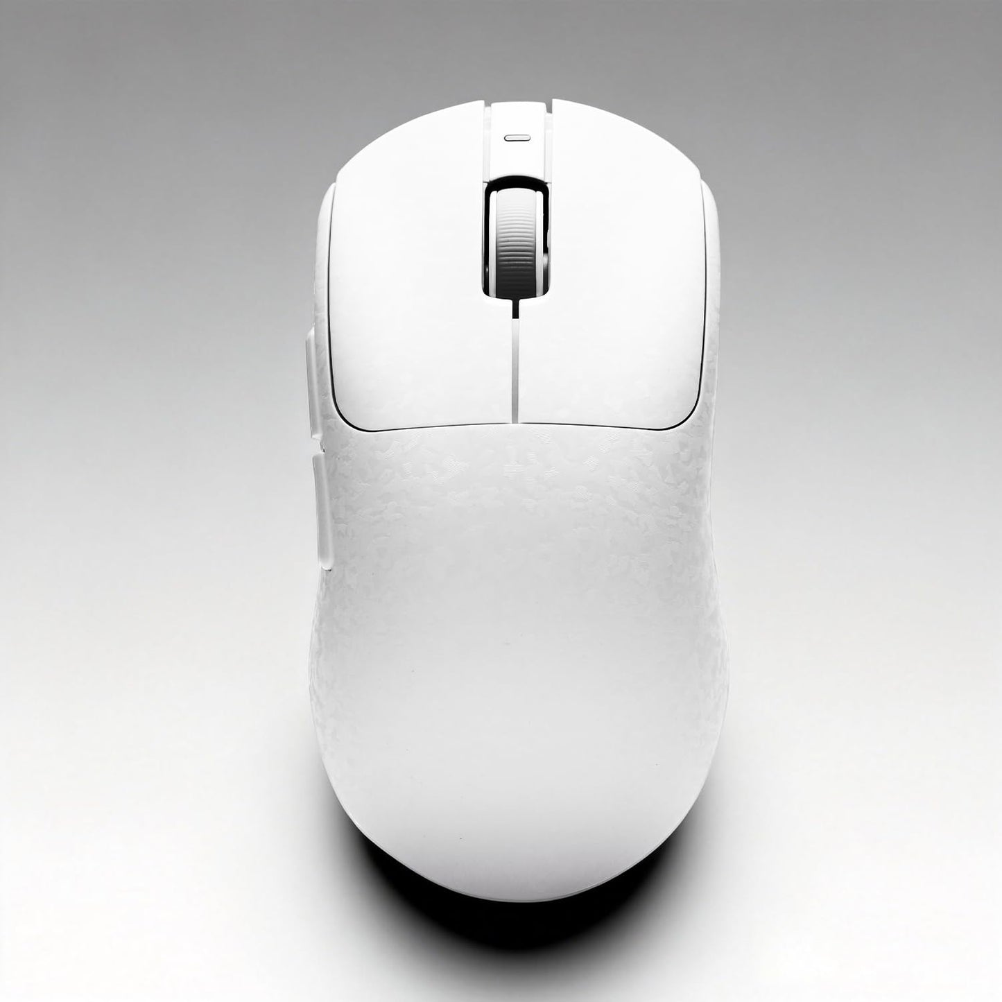 AJ199 Hybrid Wireless Gaming Mouse | Genuine Carbon Fiber Grip Shell | Tri-Mode 2.4G/Bluetooth/USB-C | 60g Balanced Lightweight | 24K DPI PAW3311 | 119mm Compact | PC/Mac/Travel | White