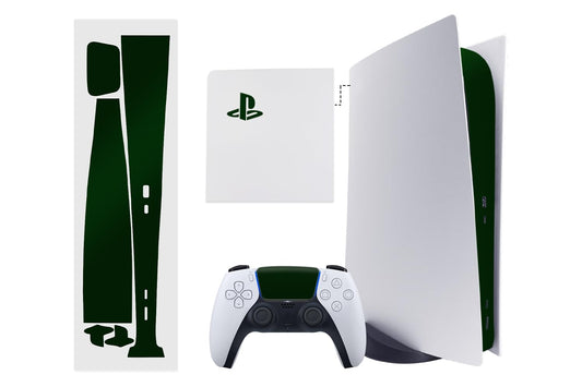 TALONGAMES PS5 Console Skin  Disk Version Host Middle Strip Sticker  Console Center Part Protection Strip Film  PS5 Middle Sticker Accessories Durable Scratch Resistant (Dark Green)