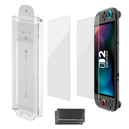 HYGAMOCC Design for Nintendo Switch 2 (2025) Screen Protector, Auto-Align Frame & 3S Installation, Full Coverage Tempered Glass,