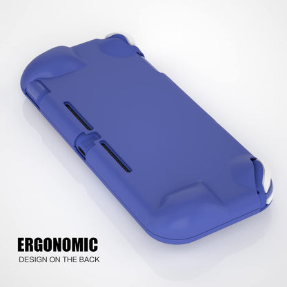 NANANINO Switch Lite Protective Case, Dark Blue Comfort Grip, Plastic Material