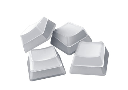 Razer Phantom Keycap Upgrade Set - Translucent Sides, Bottom-Lasered Legends, Mercury White, Universal Compatibility, Model RC21-01740200-R3M1