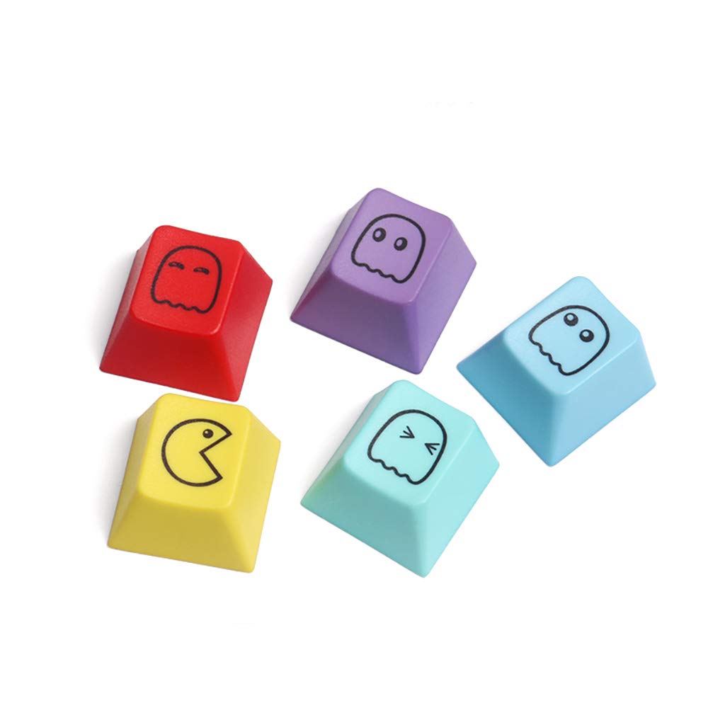 Psivika PBT Keycaps Set - 5 Pcs SA/R2 Enter Row Height, Hand Engraved Resin, Multi-Color for MX Switch Mechanical Keyboards
