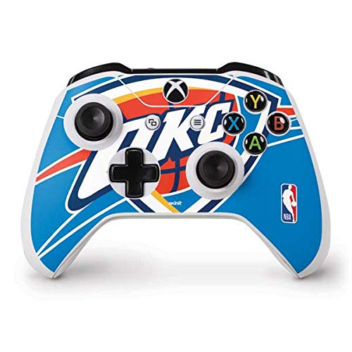 Skinit Decal Gaming Skin Compatible with Xbox One S Controller - Officially Licensed NBA Oklahoma City Thunder Large Logo Design