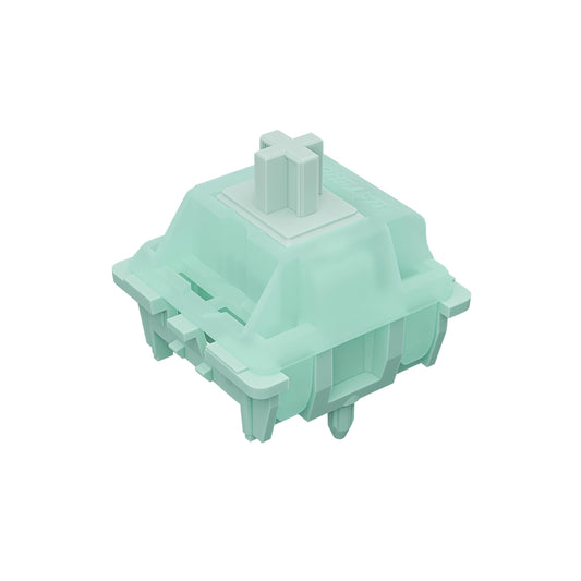 Gateron Mint Switches 22mm Double Segment Spring 55gf Pre-lubed 5 Pin Linear Keyboard Switches Compatible MX Mechanical Gaming Keyboard(72pcs Patch Lamp)