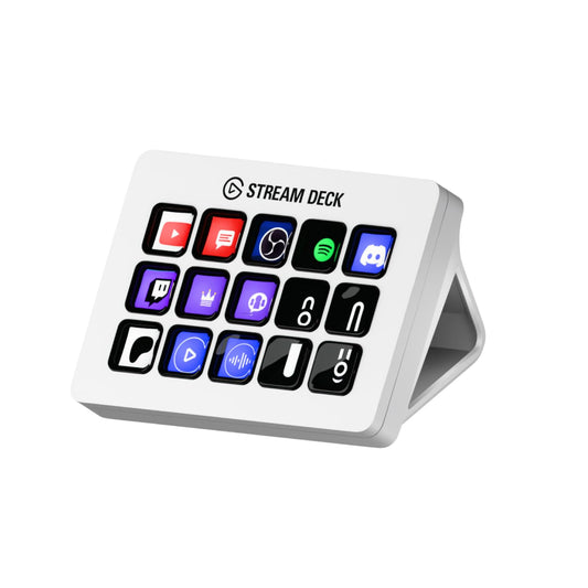 Elgato Stream Deck MK.2 White - Studio Controller  15 macro keys  trigger actions in apps and software like OBS  Twitch  YouTube and more  works with Mac and PC
