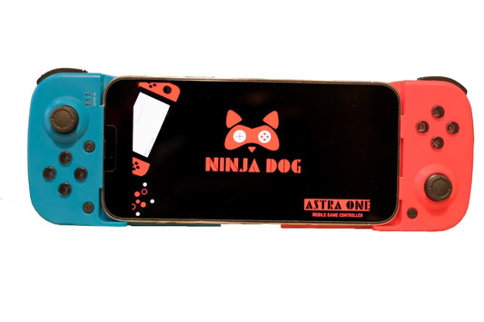 Ninjadog Astra One Mobile Gaming controller - Red/Blue