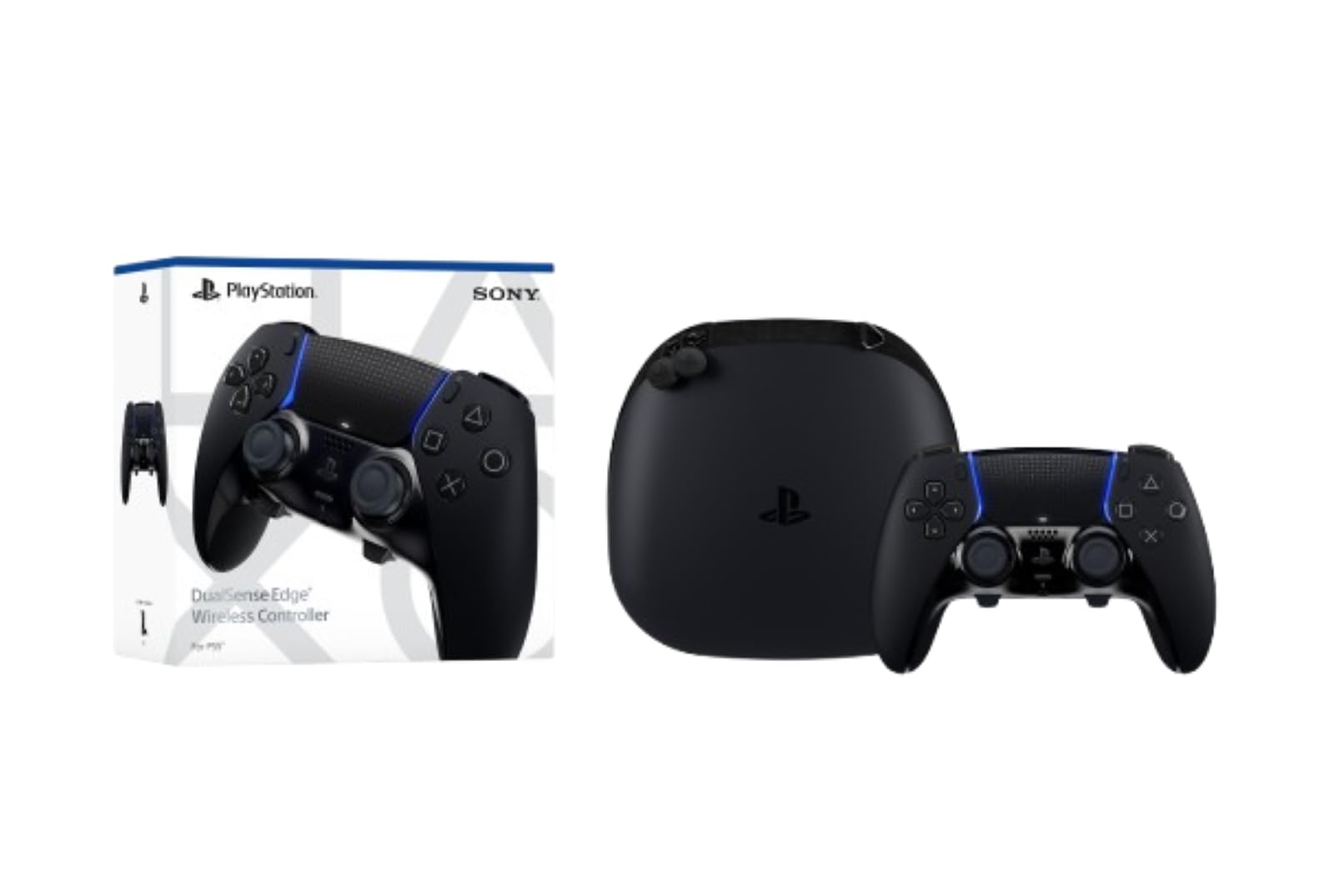 PlayStation DualSense Edge Wireless Controller - Midnight Black, Model PS5CONTEDGEB, Enhanced Gaming Experience