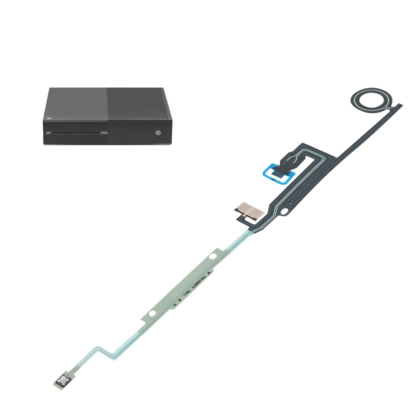 Mcbazel Gam3Gear Power Ribbon Button Switch Flex Cable Repair Part for Xbox One - Black, Model xbo-020004