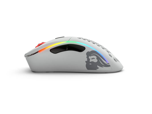 Glorious Model D Wireless Gaming Mouse - 69g Superlight, 2.4GHz, RGB, Ergonomic, Matte White