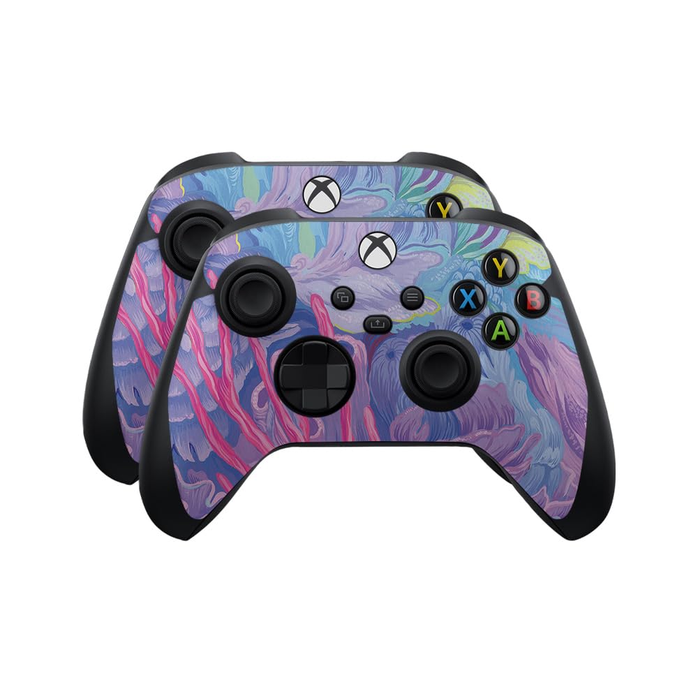 Skin Compatible with Microsoft Xbox Series X|S Controller (2 Pack) - Dreamy Reef - Premium 3M Vinyl Protective Wrap Decal Cover - Easy to Apply | Crafted in The USA by MightySkins