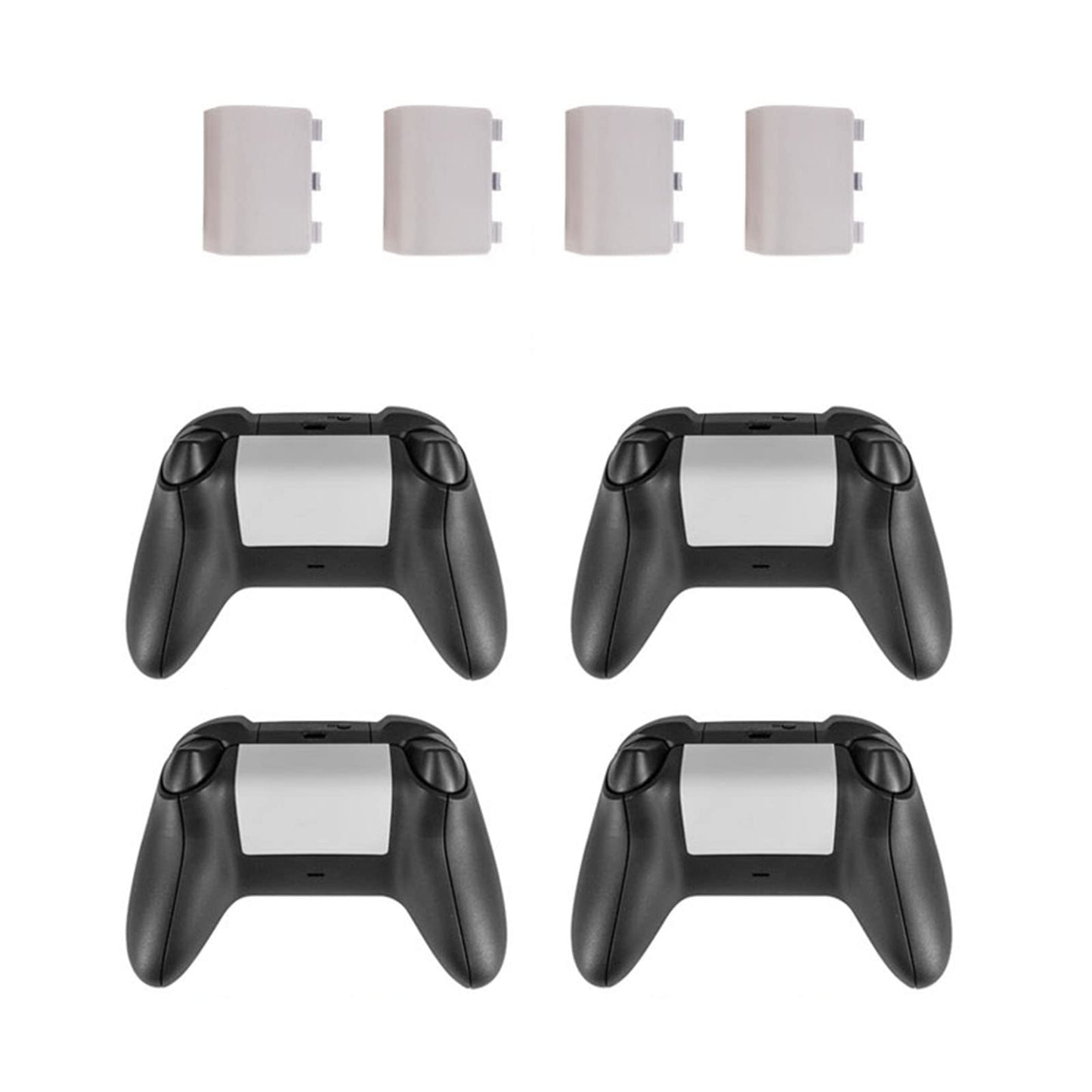 E-outstanding Xbox One/Xbox One S Battery Door Back Cover Replacement, Model BBCONEWC-W4, White, 4Pcs