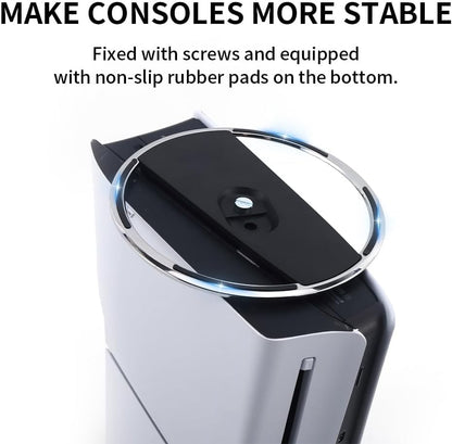 Kinear Vertical Stand for PS5 - Slim Base Accessories for PS5 Console - Black - Model P5-STD-VTC