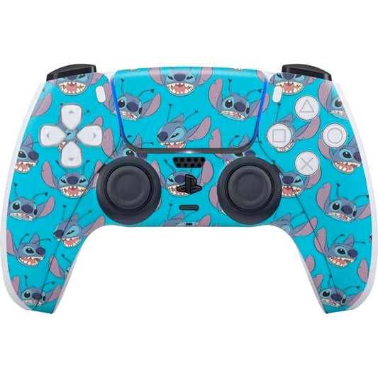 Skinit Decal Gaming Skin Compatible with PS5 Controller - Officially Licensed character-themed Lilo and Stitch Face Expression Pattern Design