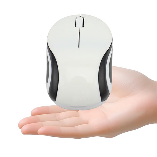 elec Space Mini Wireless Mouse for Kids - Portable Optical Design, White, Ideal for Ages 3-7, USB Receiver for Laptop and Computer