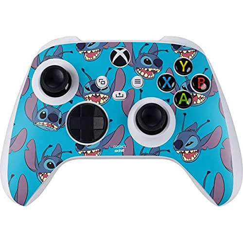 Skinit Decal Gaming Skin Compatible with Xbox Series S Controller - Officially Licensed character-themed Lilo and Stitch Face Expression Pattern Design