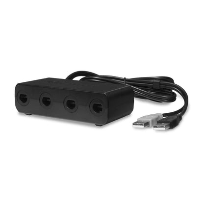 Hyperkin 4-Port Controller Adapter for Nintendo GameCube, Switch, Wii U - Black, Model M07149