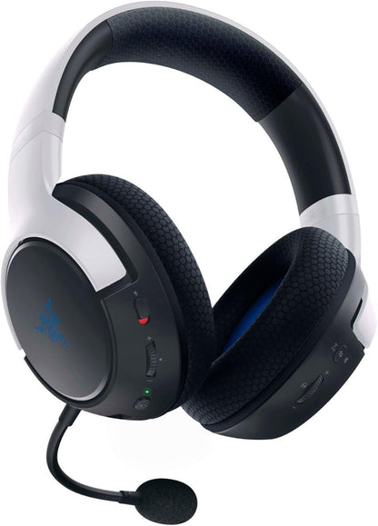 Razer Kaira Dual Wireless Gaming Headset - Triforce 50mm Drivers, HyperClear Mic, 2.4GHz & Bluetooth - Kaira - White/Black