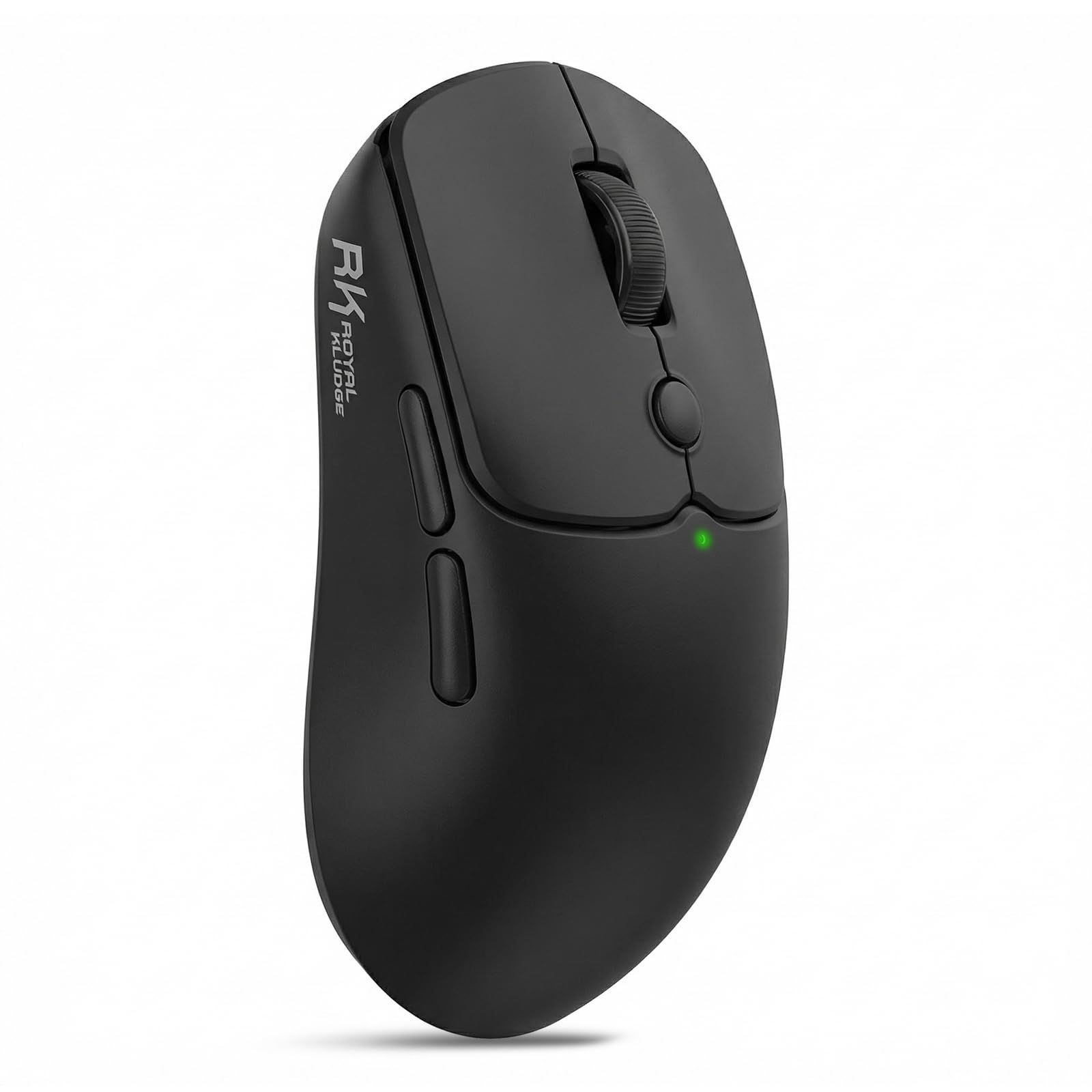 RK ROYAL KLUDGE MO1 Wireless Mouse  55g Ultra-Lightweight Computer Mice  6 Programmable Buttons  Quiet Click  2.4GHz/Bluetooth/Wired  6000 DPI Optical Sensor  Black