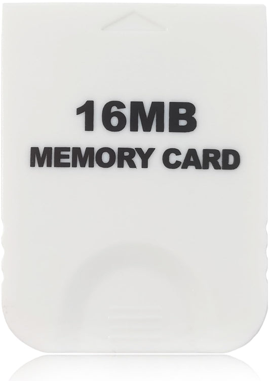 Hyamass 16MB(251 Blocks) Gamecube Memory Card  High Speed Game Memory Card Compatible for Nintendo Gamecube and Wii Console Accessory Kits - White