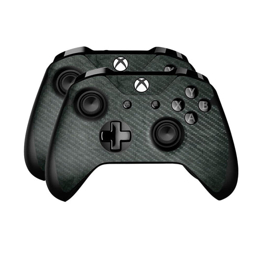 Carbon Fiber Skin Compatible with Microsoft Xbox One Controller (2 Pack) - Green Stone - Premium 3M Vinyl Protective Wrap Decal Cover - Easy to Apply | Crafted in The USA by MightySkins