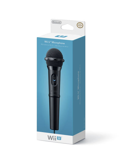 Nintendo Wii U Microphone - Black, Model WUPAMWKA, Ideal for Gaming and Karaoke