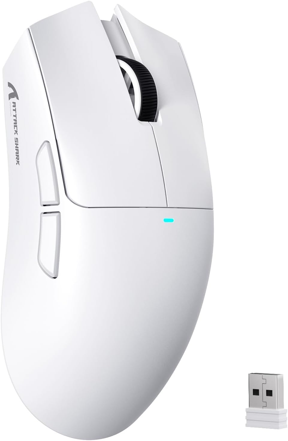 MAMBASNAKE Attack Shark X11SE Lightweight Wireless Gaming Mouse  Tri-Mode 2.4G/USB-C Wired/BT  22K DPI  PAW3311 Optical Sensor  59g  5 Programmable Buttons  300mAh Battery for PC/Mac(White)