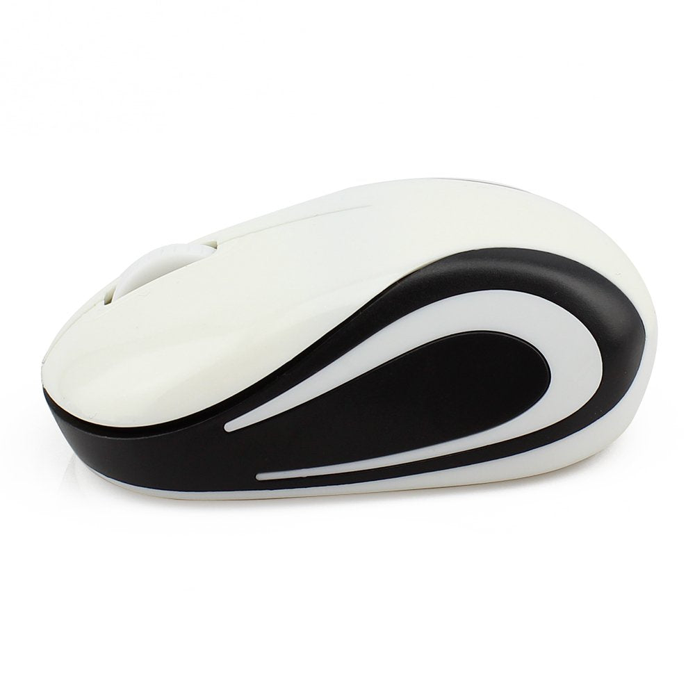 elec Space Mini Wireless Mouse for Kids - Portable Optical Design, White, Ideal for Ages 3-7, USB Receiver for Laptop and Computer