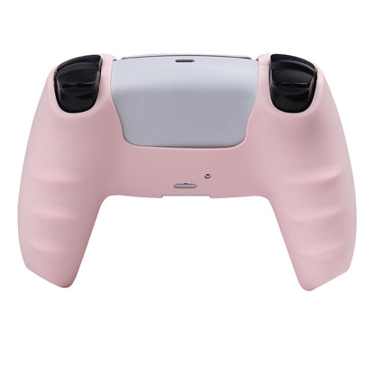 RALAN PurePink Silicone Grip Cover for PS5 Controllers with Non-Slip Design & 2 Thumb Caps