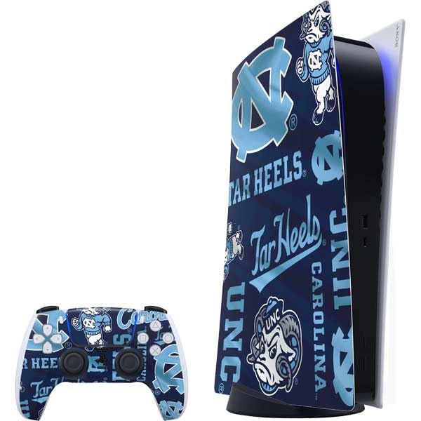 Skinit Decal Gaming Skin Compatible with PS5 Bundle - Officially Licensed University of North Carolina Tar Heels Design