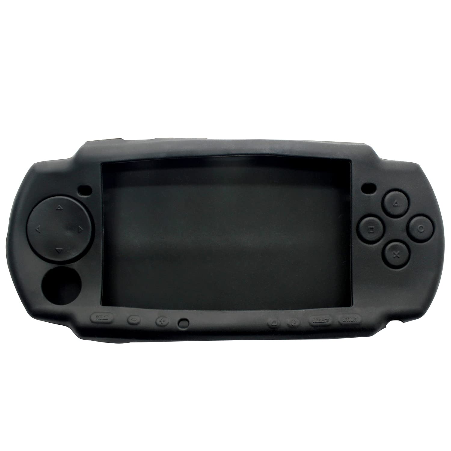 OSTENT Soft Protector Silicon Travel Carry Case Skin Cover Pouch Sleeve Compatible for Sony PSP 2000/3000 Color Black