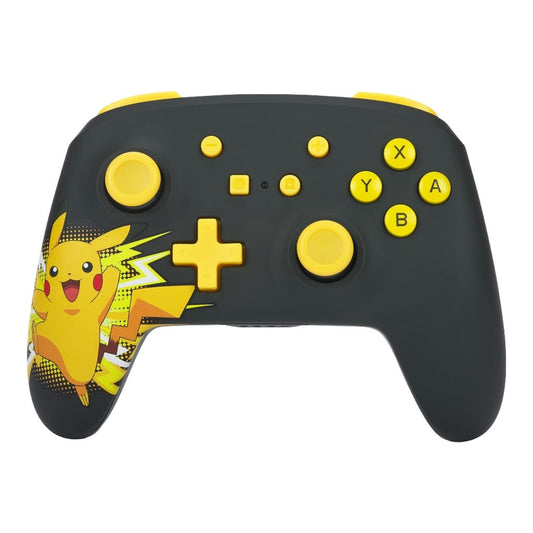 PowerA Wireless Nintendo Switch Controller - Pikachu Ecstatic, AA Battery Powered, Mappable Buttons, Model NSGP0016-01R